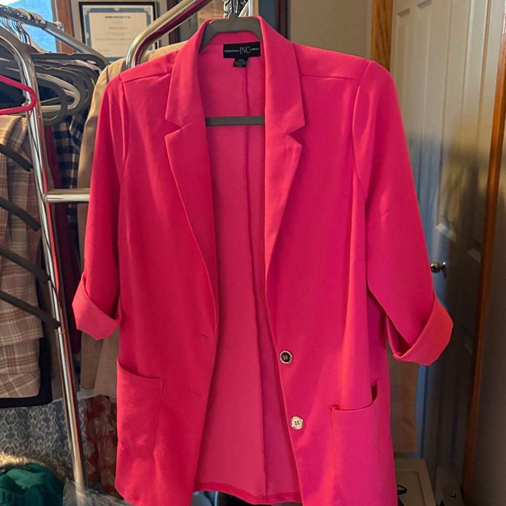 No Boundaries Women's Hot Pink Blazer
